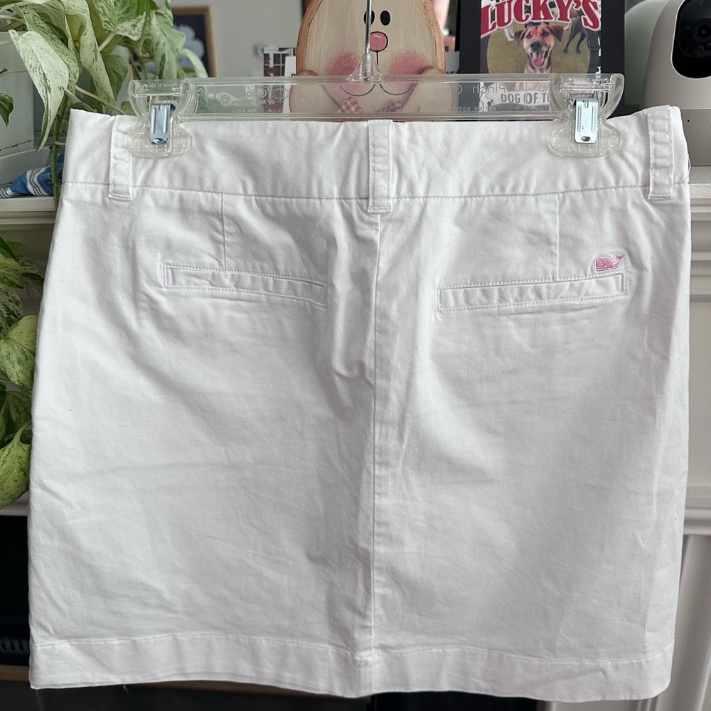 Vineyard vines White Button-Front Mini Skirt - Picture 2 of 4